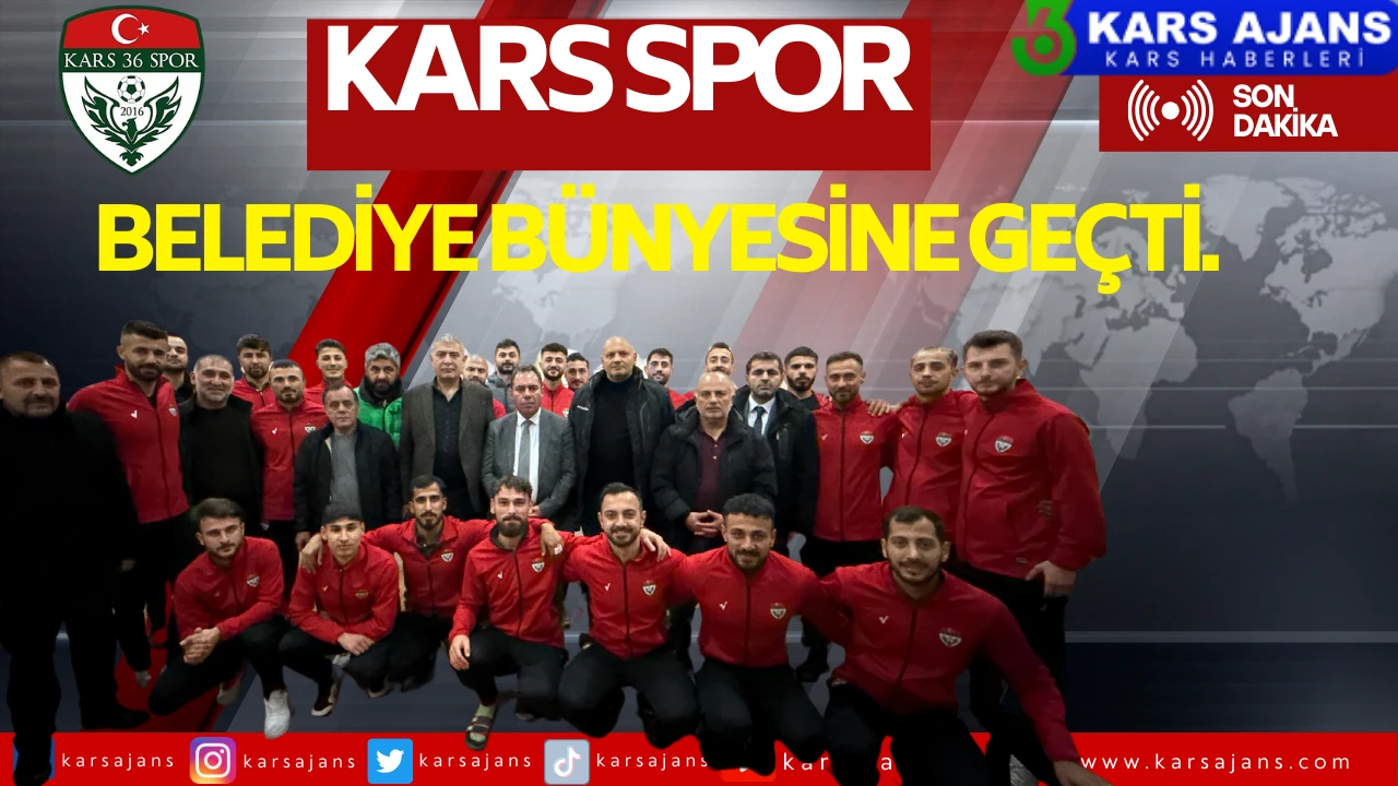Kars 36 Spor, Belediye Kulübü Çatısı Altında!