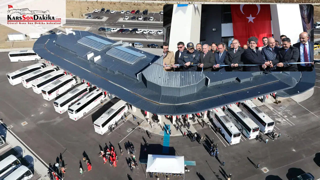 Kars'ta Modern Şehirlerarası Otogar Törenle Açıldı.