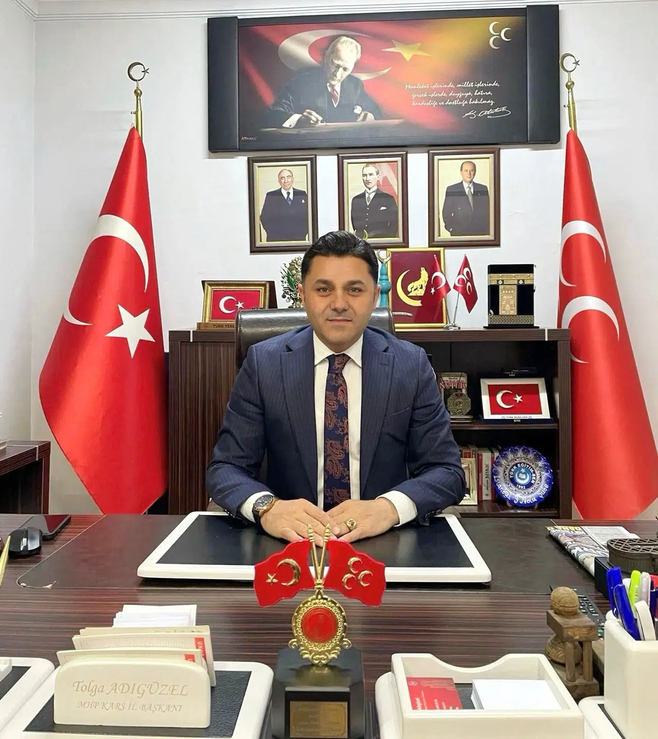 MHP Kars İl Başkanı Adıgüzel'den Kars’ın Kurtuluşu için anlamlı mesaj