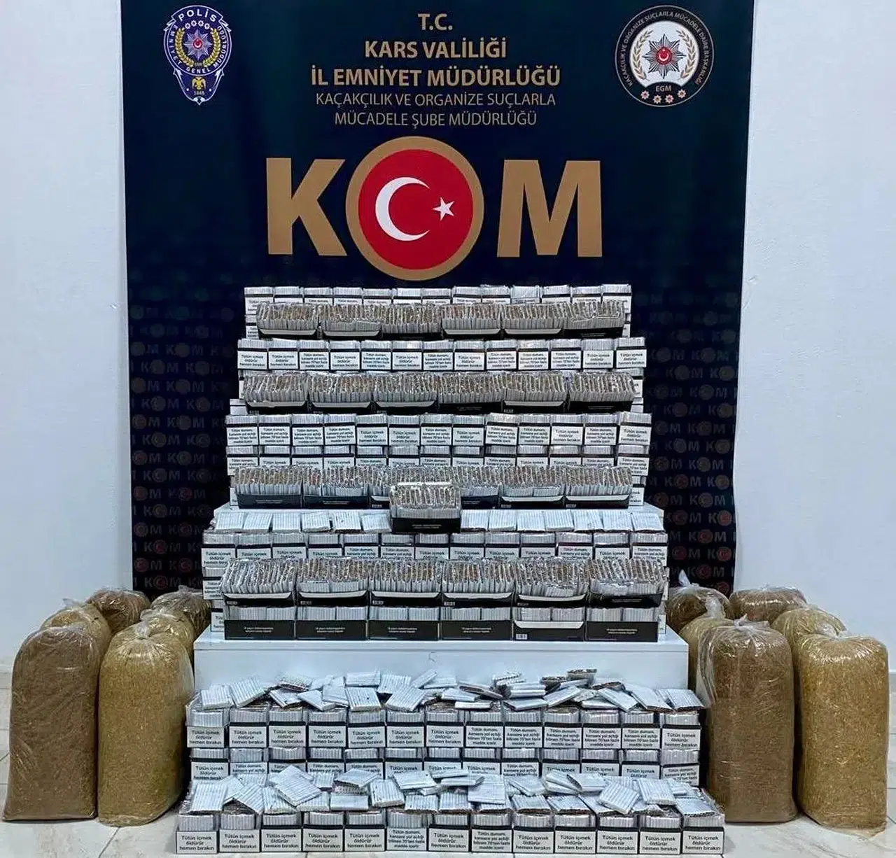 Tütün Operasyonu: 80 Bin Makaron ve 60 Kilo Tütün Ele Geçirildi!