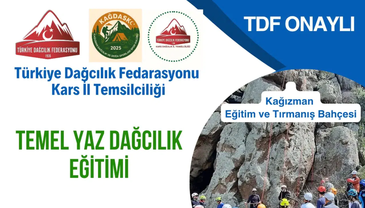 Kars'ta Temel Yaz Dağcılık Eğitimi İçin Başvurular Başladı!