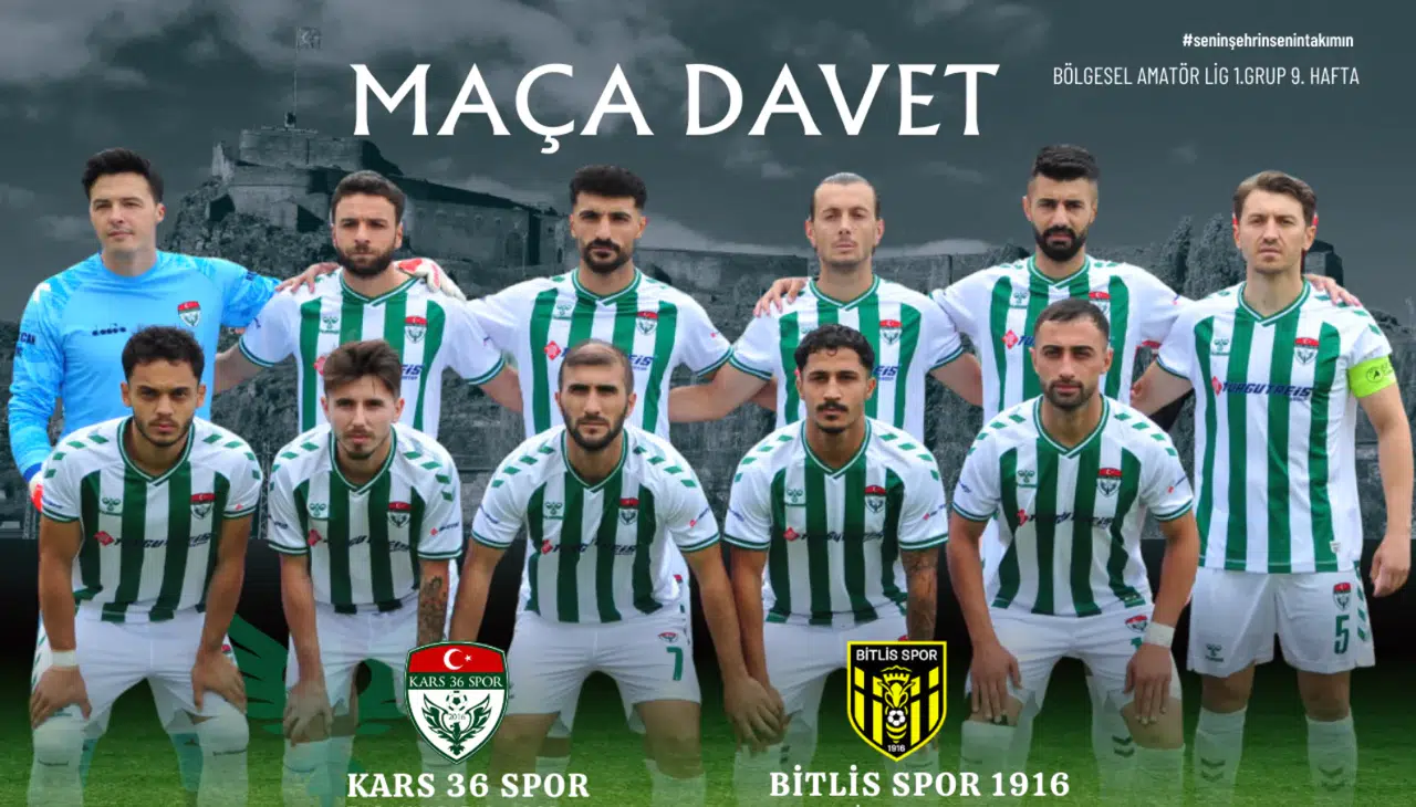 Kars 36 Spor–Bitlis Spor 1916 maçında taraftara büyük davet