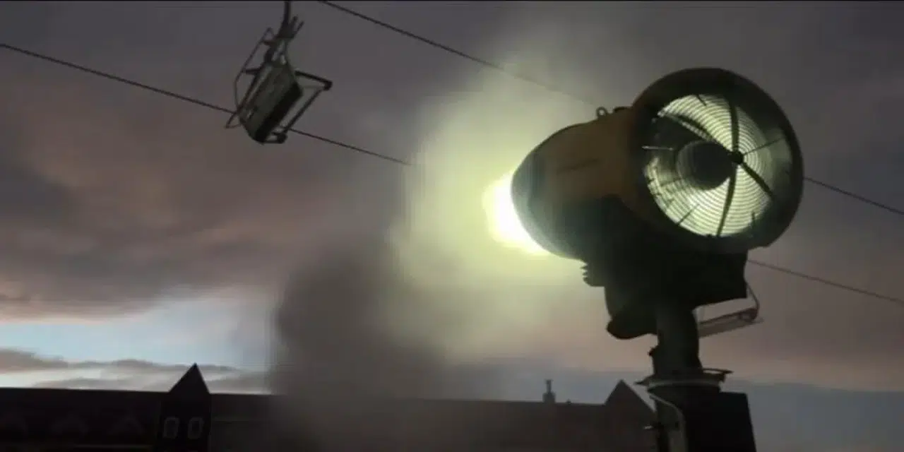 Sarıkamış’ta suni karlama tesisinde test süreci başladı