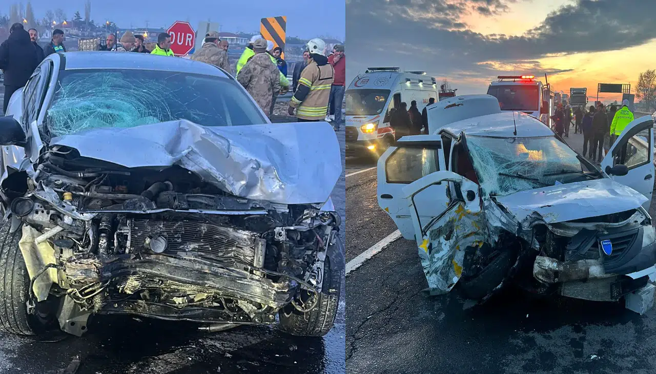 Kars’ta iki otomobilin çarpıştığı kazada 5 kişi yaralandı