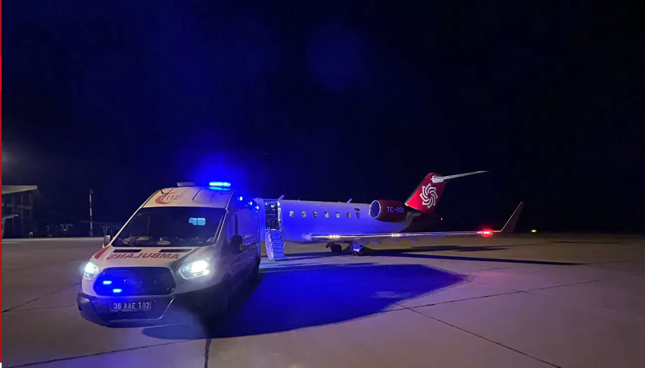 Kars’ta 44 Günlük Bebek Ambulans Uçakla Ankara’ya Sevk Edildi