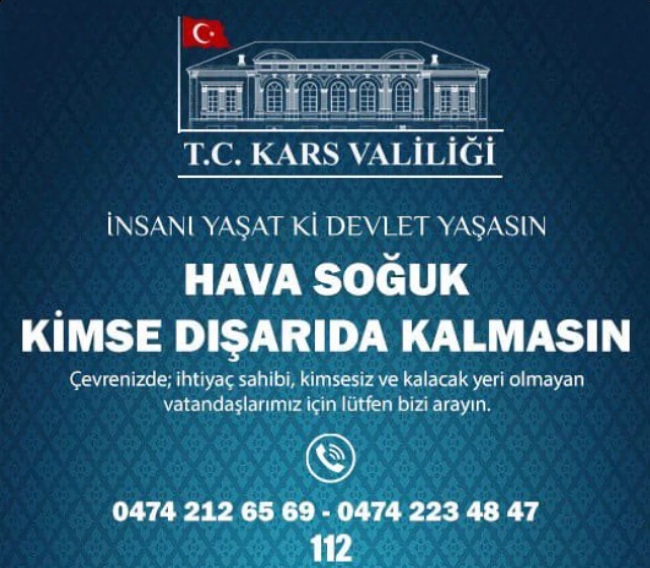 Kars Valiliği, Soğuk Havada Yardım Çağrısı Yapıyor - Kimse Dışarıda Kalmasın!