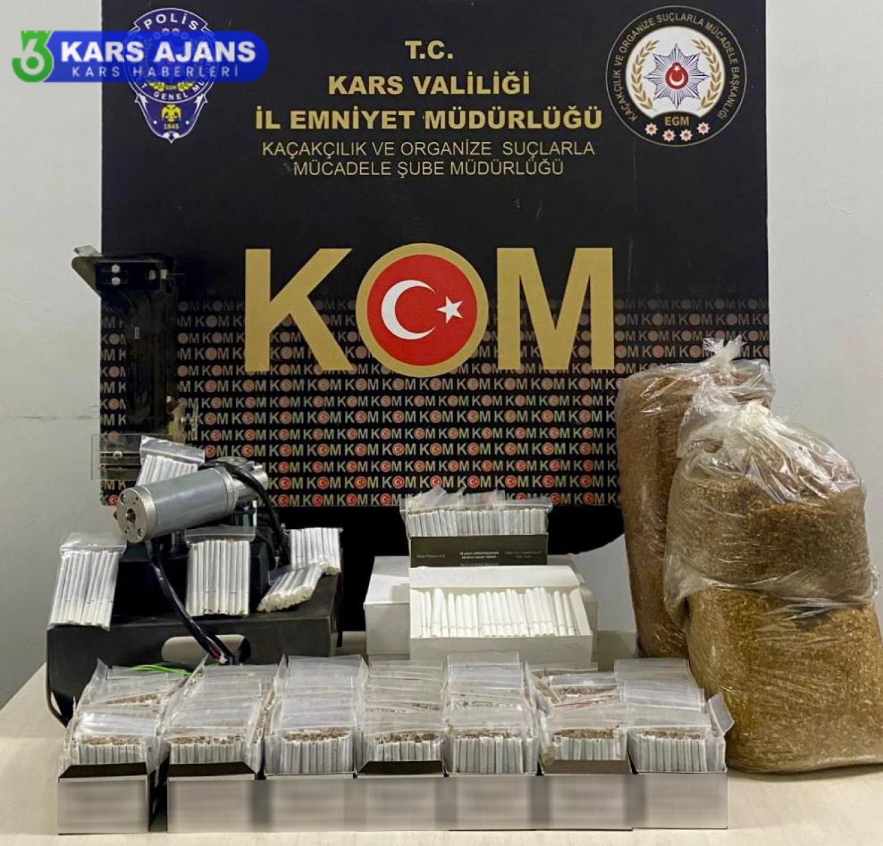 Kaçakçılık Operasyonunda Ele Geçirilen Ürünlerin Piyasa Değeri 1 Milyon TL!