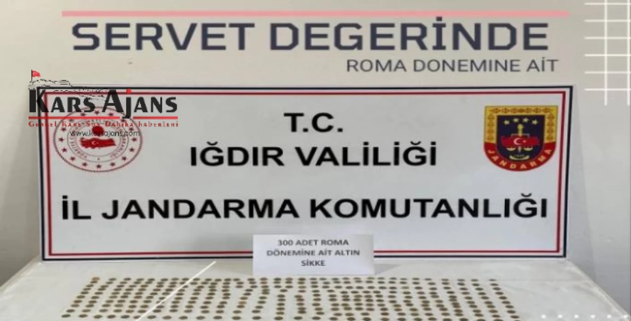 Jandarma, Roma Dönemine Ait 300 Altın Sikkeyi Ele Geçirdi