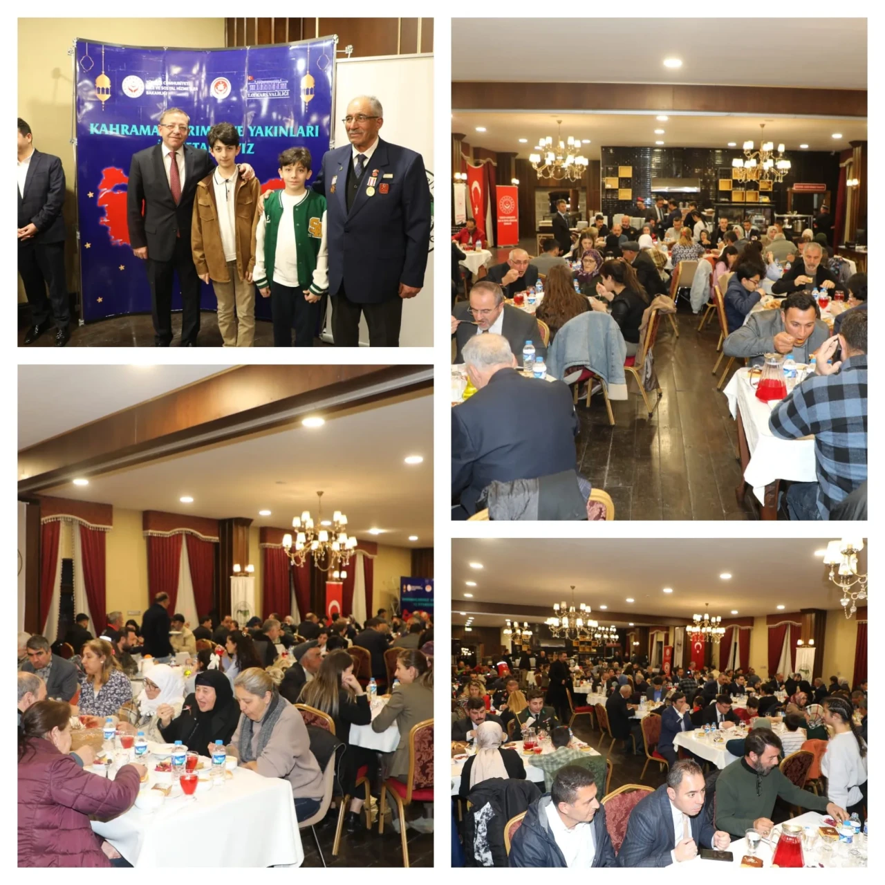 Kars'ta Şehit Aileleri ve Gaziler İftarda Bir Araya Geldi