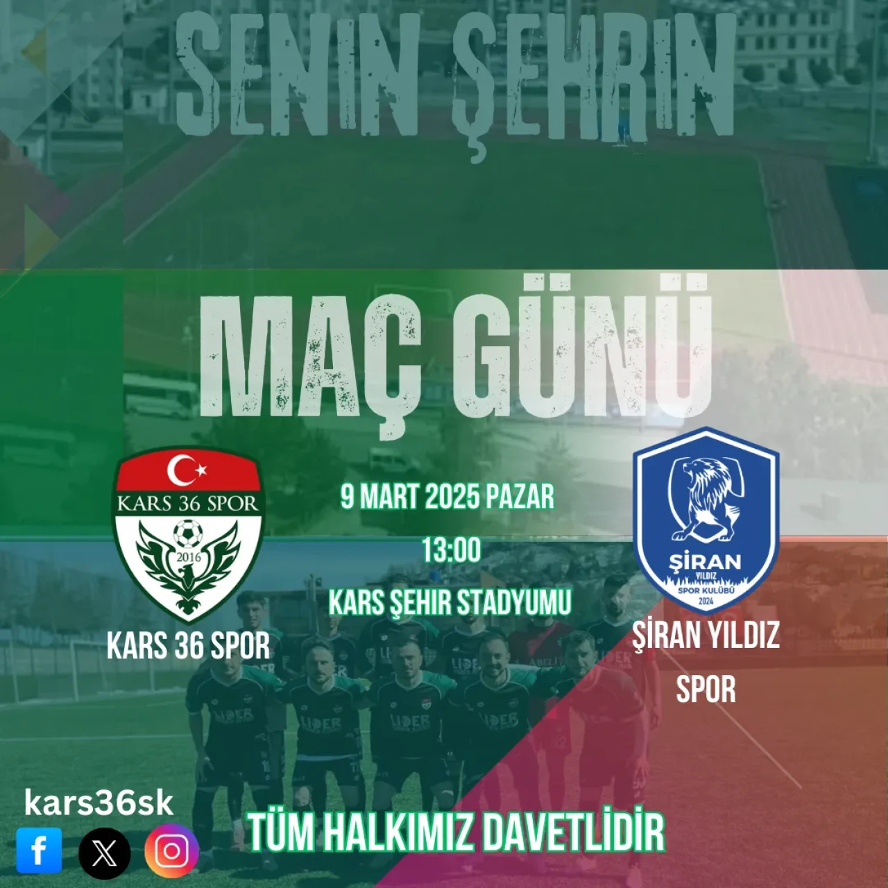 Kars 36 Spor ve Şiran Yıldız Spor'un kritik maçı için hakem kadrosu belirlendi!