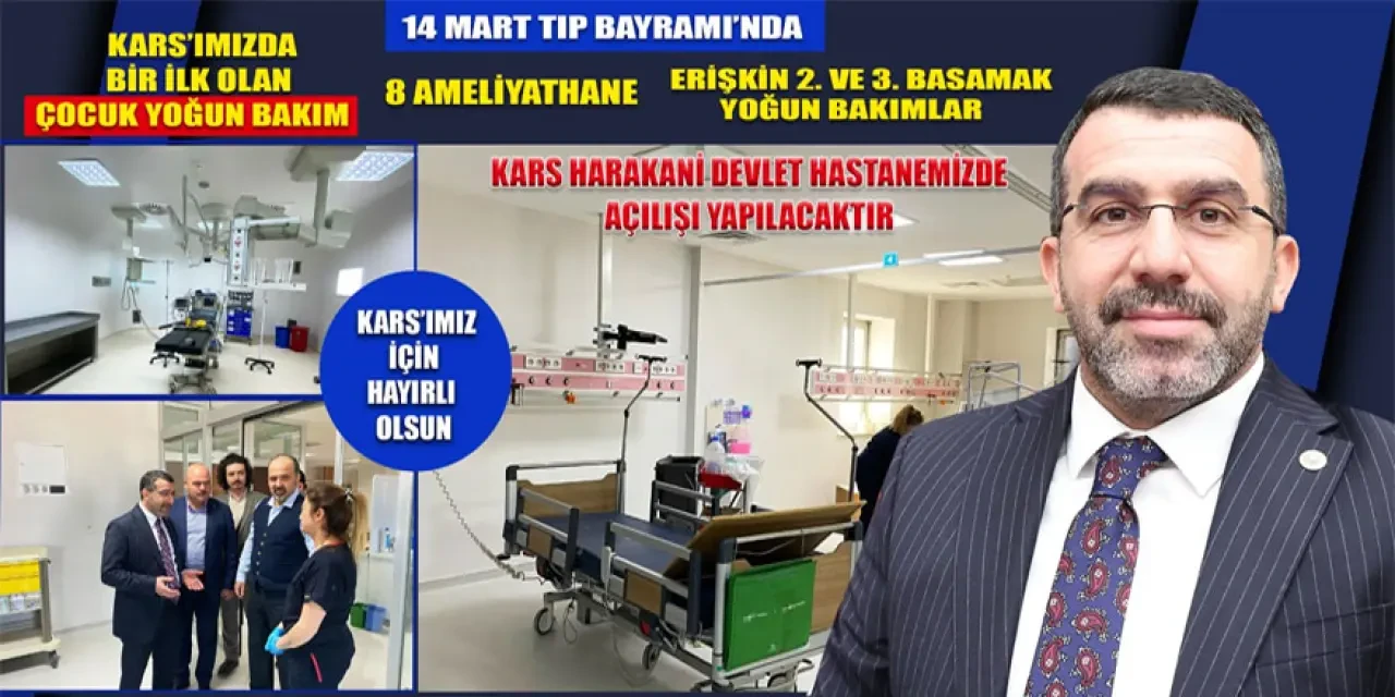 Kars'ta Çocuk Hastalar İçin Yeni Yoğun Bakım Ünitesi Kuruluyor.