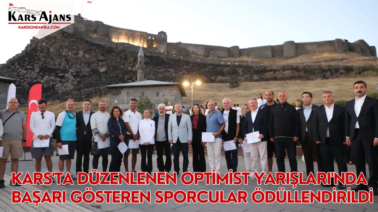 Kars'ta Düzenlenen Optimist Yarışları'nda Başarı Gösteren Sporcular Ödüllendirildi