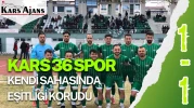 Kars 36 Spor ile Arhavi 08 Spor 1-1 Berabere Kaldı