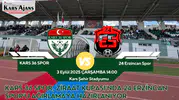 Kars 36 Spor, Ziraat Kupası'nda 24 Erzincan Spor ile mücadeleye hazırlanıyor!