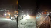 Kars’ta yoğun kar, 5 aracı yolda mahsur bıraktı, ekipler kurtarma çalışmalarına başladı