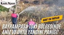 Kars'ta Anız Yangını Paniği: İtfaiye Hızla Müdahele Etti!