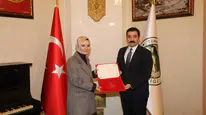 Aile Yılı kapsamında Kaymakam Akköz'e Bakan Göktaş'tan teşekkür belgesi takdim edildi