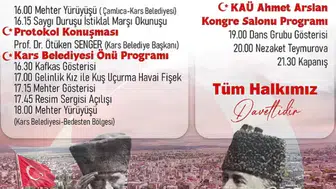 Kars Belediyesi, Tarafından 30 Ekim Kars`ın Kurtuluş Programı