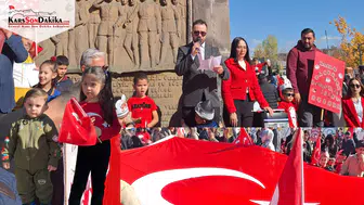 Kars 80. Yıl Anaokulu'nda 29 Ekim Cumhuriyet coşkusu yaşandı.