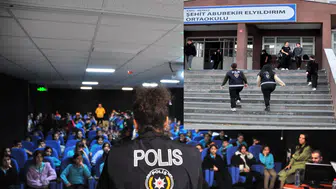 Kadın polisler Kars’ta öğrencileri güvenlik konusunda bilgilendiriyor