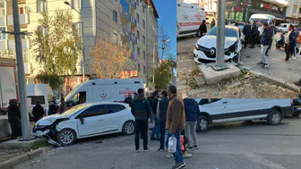 Kars'ta trafik kazası: İki kişi yaralandı, hastaneye kaldırıldılar