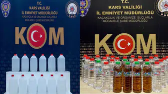 Kars'ta Yılbaşı Öncesi Sahte Alkol Operasyonu: 13 Gözaltı, 195 Litre Alkollü İçki Ele Geçirildi