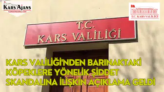 Kars Valiliği'nden Barınaktaki Köpeklere Yönelik Şiddet Skandalına İlişkin Açıklama Geldi
