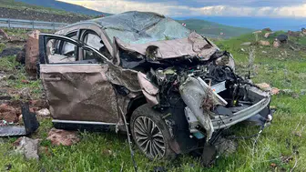 Kars-Iğdır yolunda trafik kazası: 2 kişi hafif yaralandı
