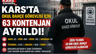 Kars'ta Okul Bahçe Görevlisi İçin 63 Kontenjan Ayrıldı, Türkiye Genelinde 30 Bin Personel İstihdam Edilecek