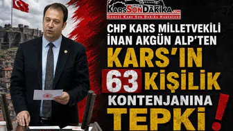 CHP Kars Milletvekili İnan Akgün Alp’ten 63 Kişilik Kontenjana Tepki