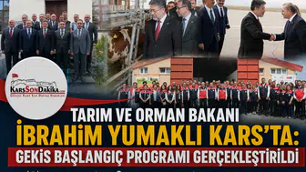 Bakan Yumaklı Kars'ta GEKİS Programı ve yerel projeleri inceledi