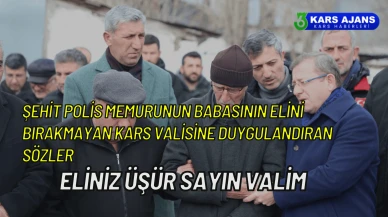 Şehit babasının valiyi duygulandıran sözü: "Elin üşür sayın valim"