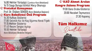 Kars Belediyesi, Tarafından 30 Ekim Kars`ın Kurtuluş Programı
