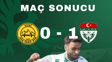 Kars 36 Spor Deplasmanda Murat 2020 Genç Spor’u 1-0 Yendi