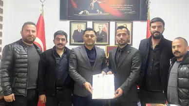 MHP Akyaka'da yeni başkan Volkan Aşık göreve başladı.