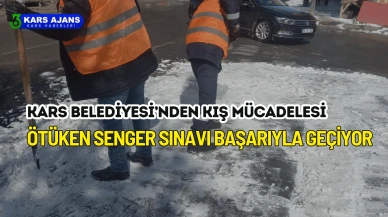 Kars Belediyesi'nin Kış Mücadelesi Şehre Rahat Nefes Aldırıyor.