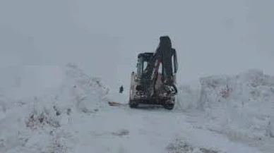 Kars'ta kar yağışı nedeniyle 55 köy yolu ulaşıma kapandı