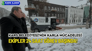Kars Belediyesi'nin Karla Mücadelesi: Ekipler 24 Saat Görev Başında!
