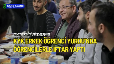 Vali Ziya Polat,KYK Erkek Öğrenci Yurdu’nda Öğrencilerle İftar Yaptı.