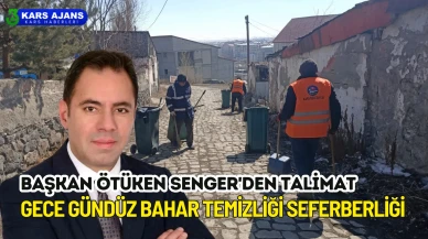Başkan Senger'den Talimat Gece Gündüz Bahar Temizliği Seferberliği