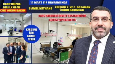 Kars'ta Çocuk Hastalar İçin Yeni Yoğun Bakım Ünitesi Kuruluyor.