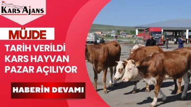 Kars'taki Hayvan Pazarı Yeniden Faaliyete Geçiyor!