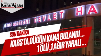 Kağızman'da Düğün önünde bıçaklı kavga: 1 ölü, 1 ağır yaralı