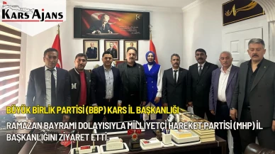 BBP ve MHP Kars'ta Bayramlaşarak Birlik Mesajı Verdi.
