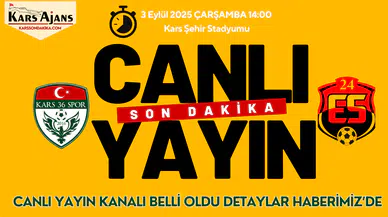Kars 36 Spor – 24 Erzincanspor Maçı hangi kanalda, Saat kaçta yayınlanacak.