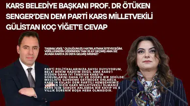 Kars Belediye Başkanı'ndan vekil Gülistan Kılıç'a sert yanıt: "Ben Meşru Başkanım"