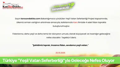 Türkiye “Yeşil Vatan Seferberliği”yle Geleceğe Nefes Oluyor