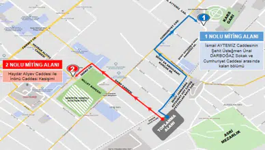 Kars'ta 2026 Yılı için Toplantı ve Gösteri Yürüyüşü Alanları Belirlendi