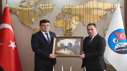 Azerbaycan Kars Başkonsolosu’ndan Kars Belediye Başkanı’na Ziyaret.
