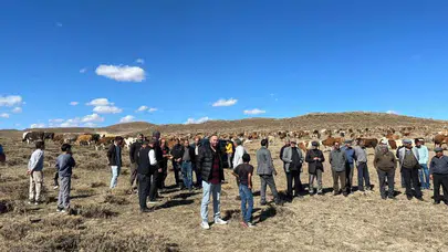 Kars Bozkale Köyü'nde Kum Ocağına Tepki: Köylüler Meralarını Koruyor